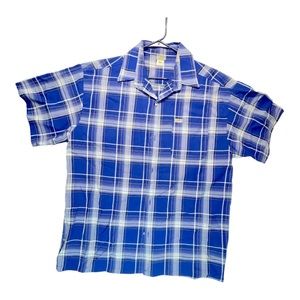 CalTopMens casual short sleeve button up XL